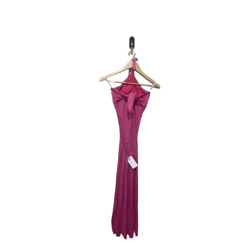 CAPITTANA Mika Halter Long Maxi Dress Size M/L - Picture 5 of 5